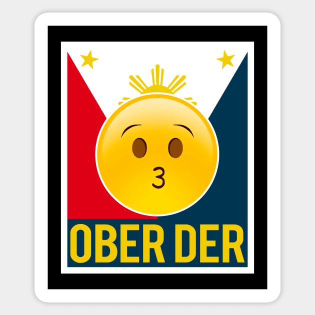 Filipino Emoji Ober Der Sticker by vgraphicdesigns